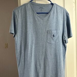 Polo by Ralph Lauren Heather Light Blue Short-Sleeve Pocket Tee